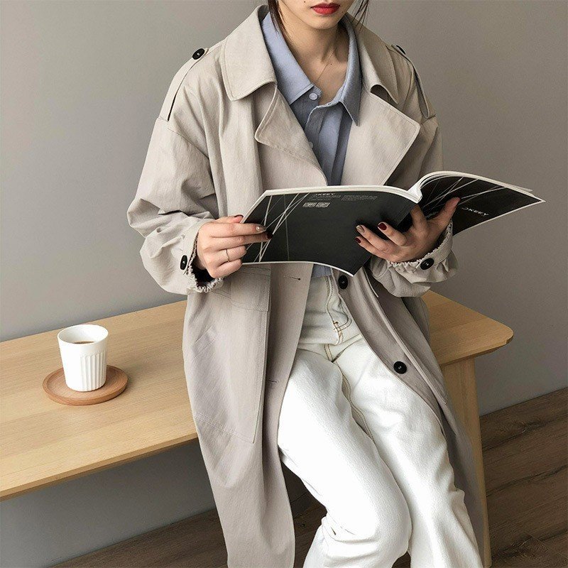 コート ロングコート トレンチコート トップス ブラウス 長袖 レディース スキッパーブラウス ロン