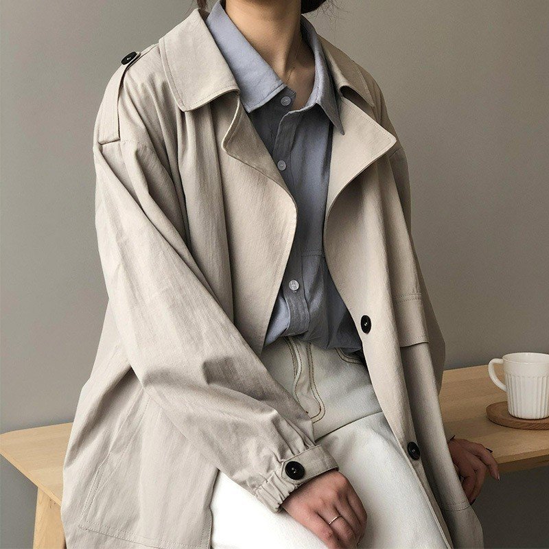 コート ロングコート トレンチコート トップス ブラウス 長袖 レディース スキッパーブラウス ロン