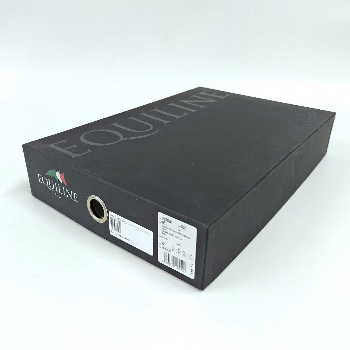 【中古・未使用品】 Sady 長袖 シャツ ハーフ 競技用シャツ EQUILINE 13199 ホワイト P07626 乗馬 馬術