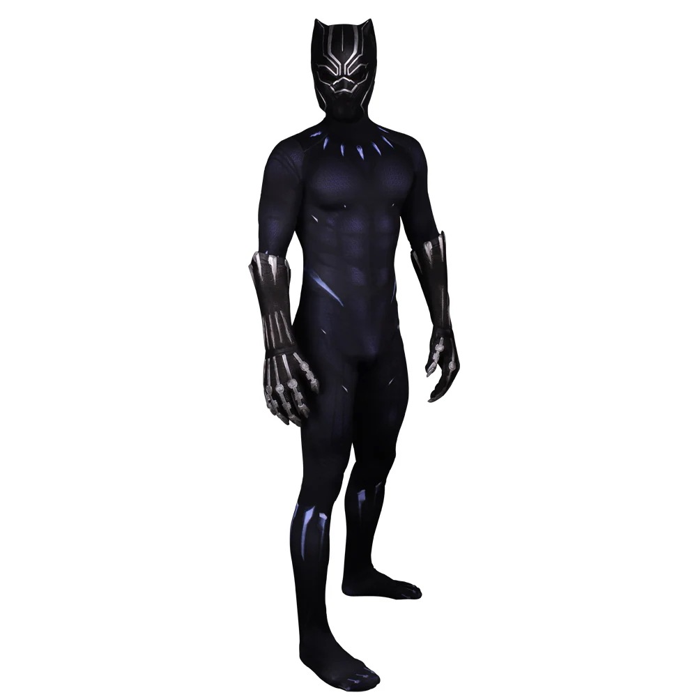 【予約商品】赤字販売 コスプレ衣装 コスチューム マスク付 全身タイツ bodysuits Full Panther Black ブラックパンサー アベンジャーズ：インフィニティウォー