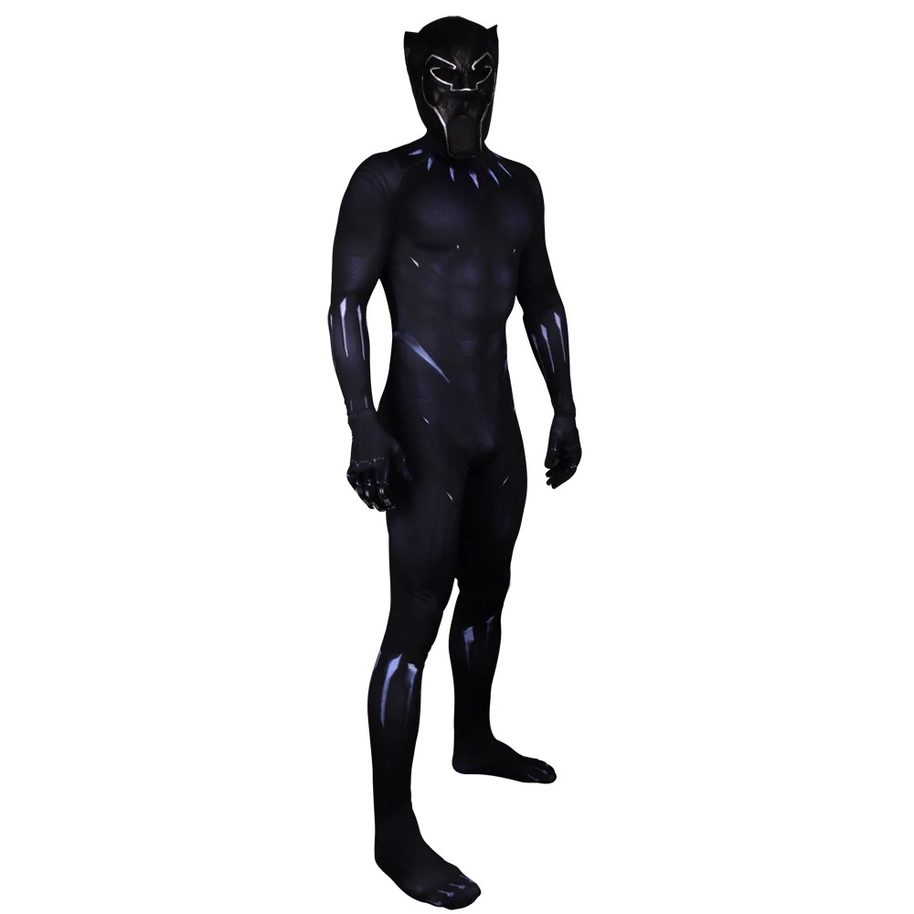 【予約商品】赤字販売 コスプレ衣装 コスチューム マスク付 全身タイツ bodysuits Full Panther Black ブラックパンサー アベンジャーズ：インフィニティウォー