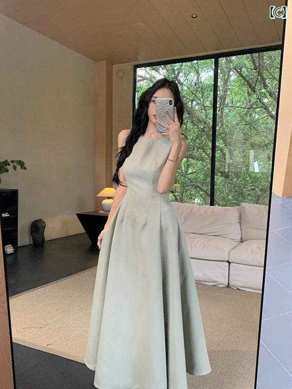 ワンピース ドレス おしゃれ 女性用 ホワイト ドレス 夏 2025 フレンチスタイル ハイエンド ノースリーブベスト スリム ウエスト ロング スカート ワンピース ドレス おしゃれ 女性用 ホワイト ドレス 夏 2025 フレンチスタイル ハイエンド ノースリーブベスト スリム ウエスト ロング スカート