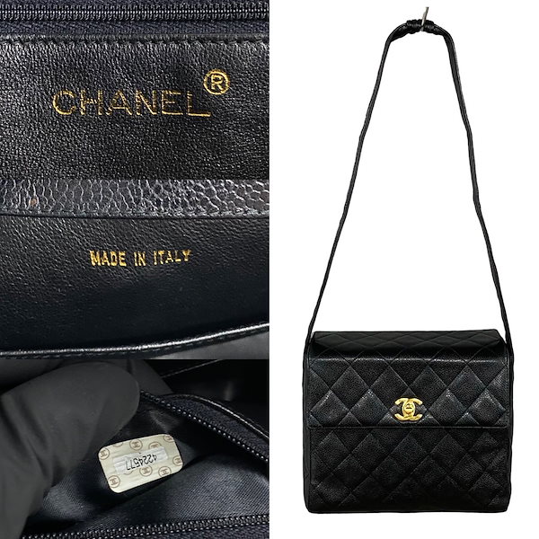 Qoo10] CHANEL ヴィンテージ マトラッセ キャビアスキン