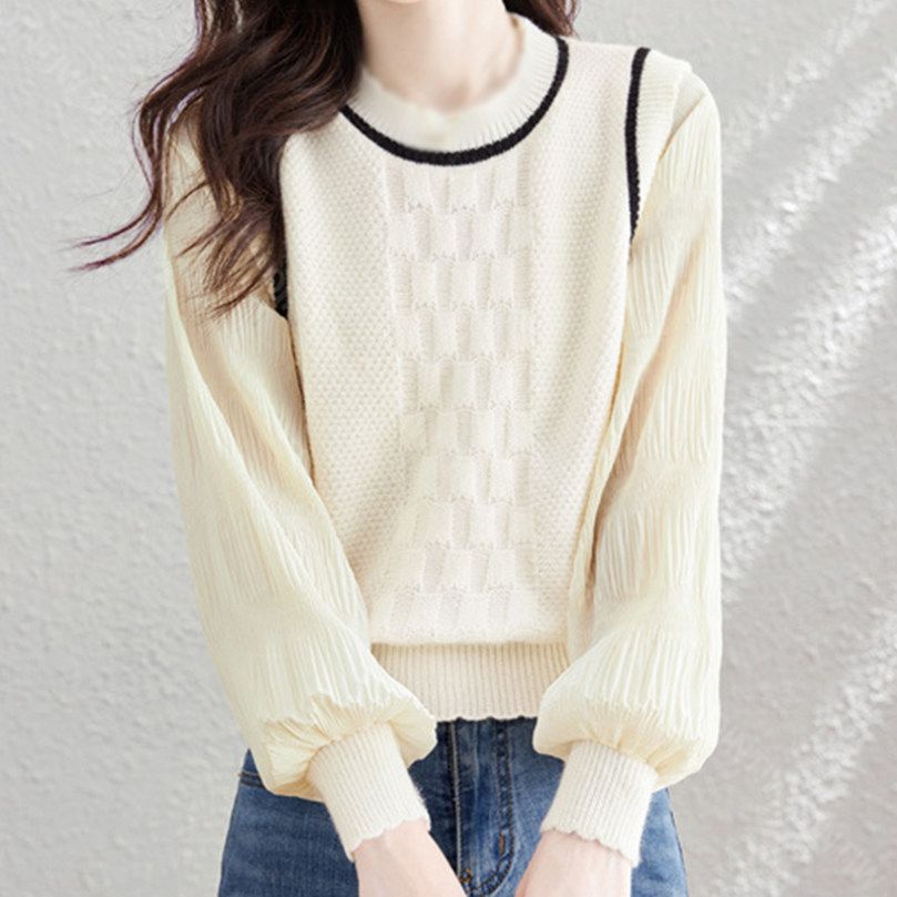 クーポン 洗える リブニット パフスリーブ セーター プルオーバー 秋 レディース ファッション セーター 長袖 ゆるニット 肩出し ニットセーター 体型カバー ボリュームスリーブ プルオーバー ショ クーポン 洗える リブニット パフスリーブ セーター プルオーバー 秋 レディース ファッション セーター 長袖 ゆるニット 肩出し ニットセーター 体型カバー ボリュームスリーブ プルオーバー ショ