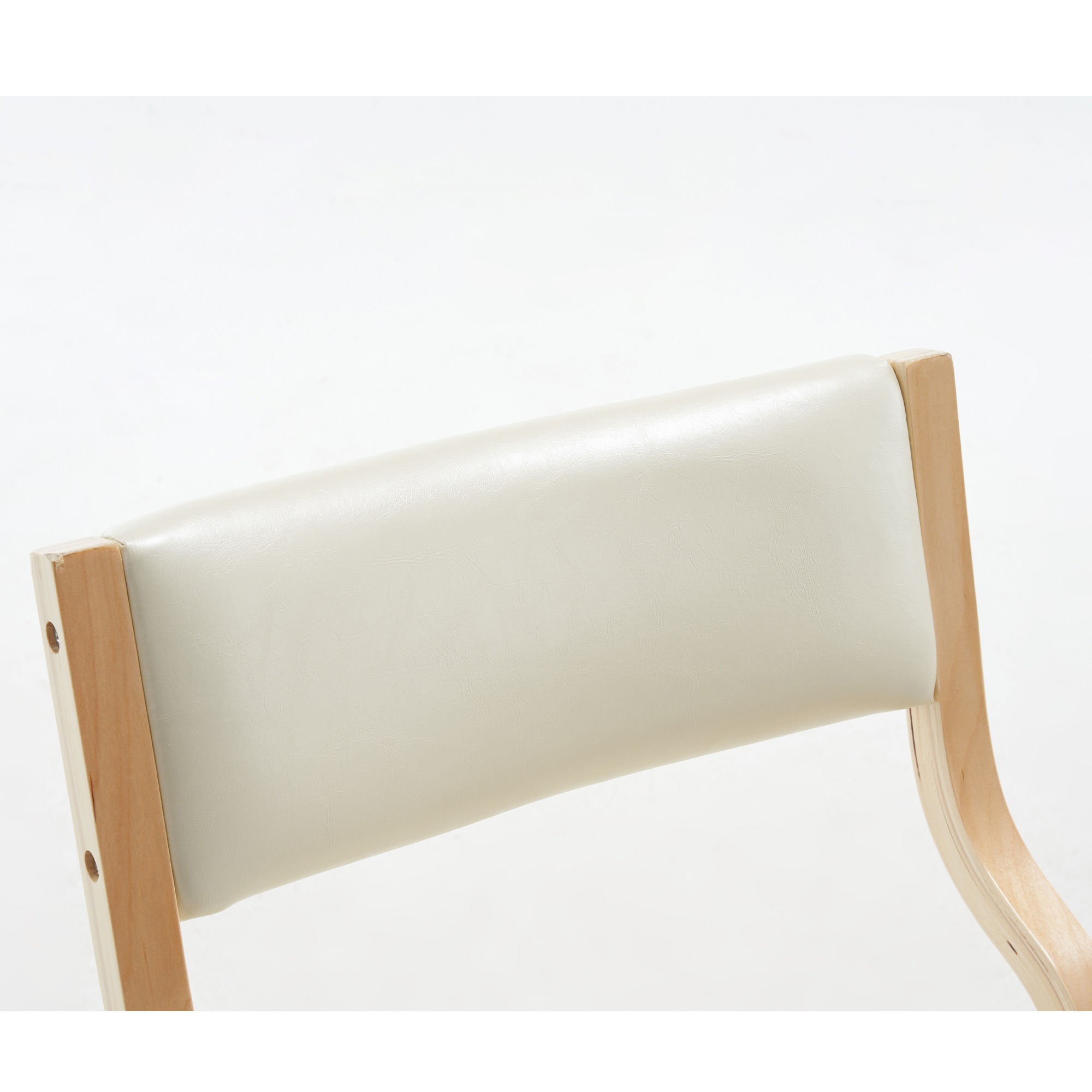 【国内即発送】ベージュ ダイニングチェア PU 木製 椅子 完成品 介護チェア イス 折りたたみチェア カバー洗える　7リビング