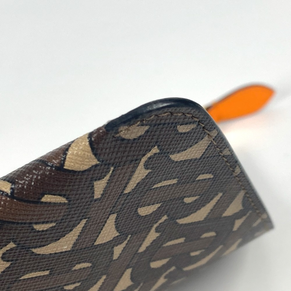 クラッチバッグ TBロゴ ポーチ カバン セカンドバッグ レザー ブラウン