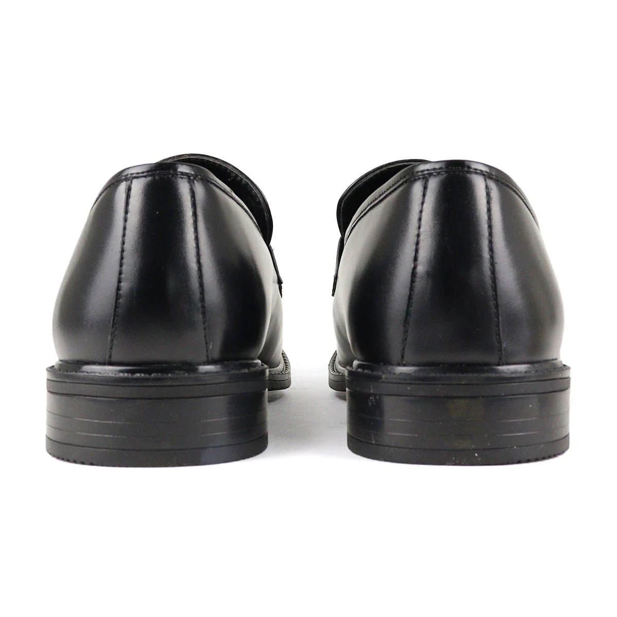 ビジネスシューズ 革靴 スリッポン ビットローファー 本革 衝撃吸収 スワールモカ ふわふわインソール メンズ 靴 6917 黒 ブラック 大きいサイズ