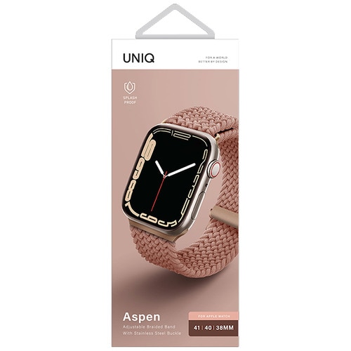KENZAN UNIQ-40MM-ASPPNK Apple Watch 38/40/41MM用編み込みバンド ASPEN GRAPEFRUIT PINK UNIQ40MMASPPNK KENZAN UNIQ-40MM-ASPPNK Apple Watch 38/40/41MM用編み込みバンド ASPEN GRAPEFRUIT PINK UNIQ40MMASPPNK