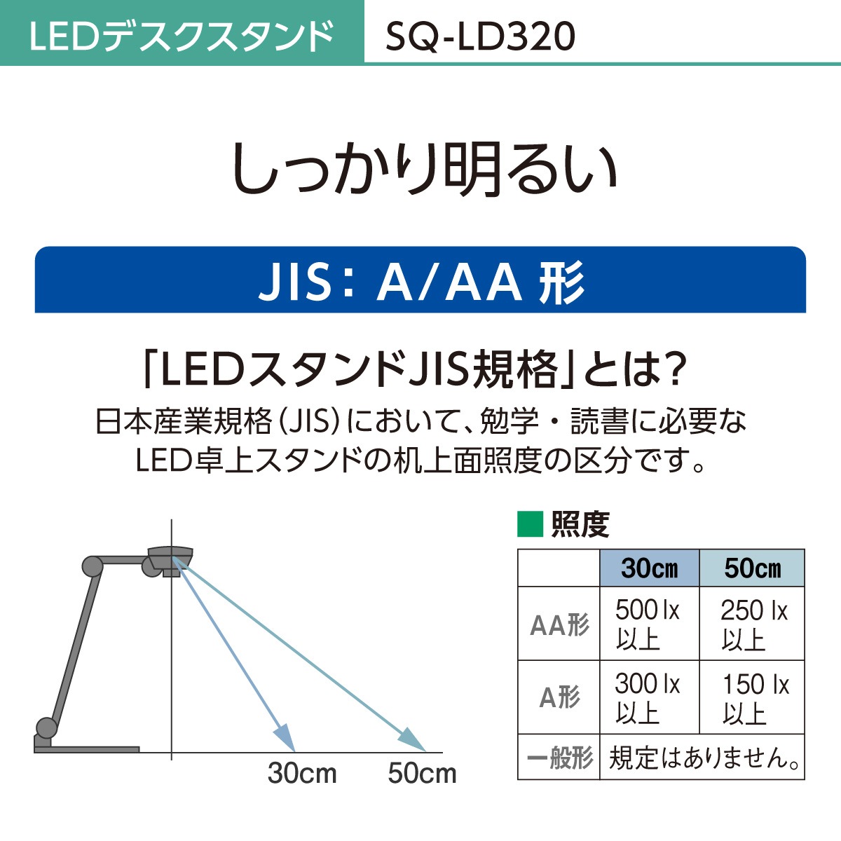 パナソニック SQ-LD320-K LEDデスクスタンド(ブラック) SQLD320K パナソニック SQ-LD320-K LEDデスクスタンド(ブラック) SQLD320K