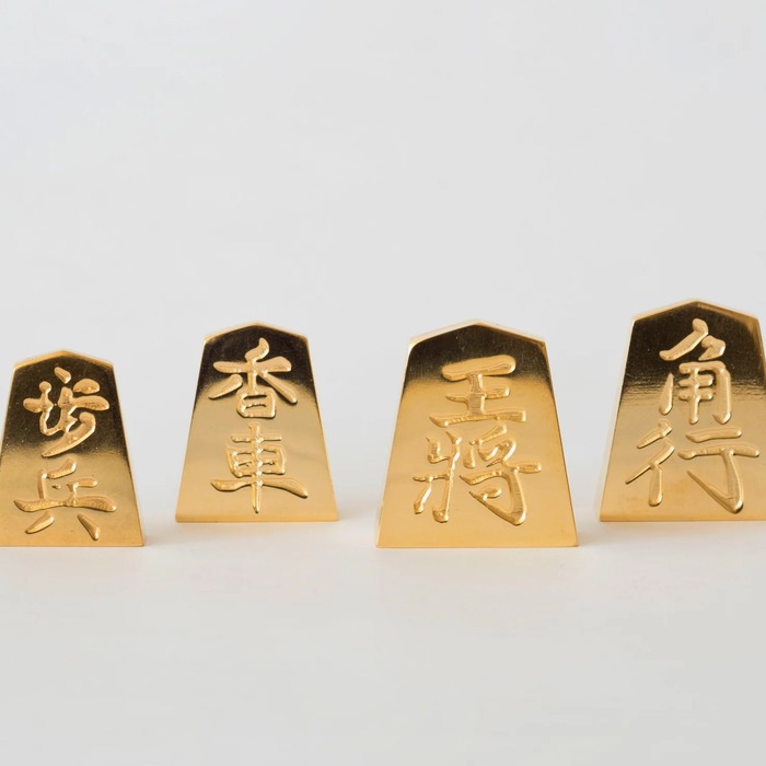 極み 金の駒 金将 1駒 将棋 24金メッキ加工 インテリア プレゼント ギフト