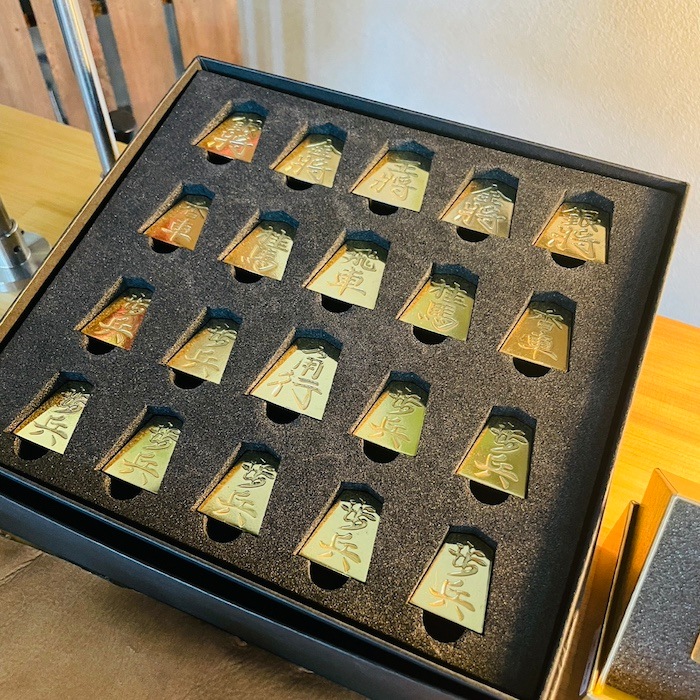 極み 金の駒 金将 1駒 将棋 24金メッキ加工 インテリア プレゼント ギフト