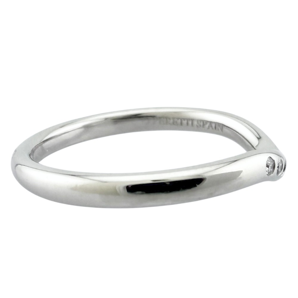 ティファニー カーブドバンド リング 指輪 9.5号 Pt950プラチナ ダイヤモンド TIFFANY&Co. 中古 美品 ティファニー カーブドバンド リング 指輪 9.5号 Pt950プラチナ ダイヤモンド TIFFANY&Co. 中古 美品