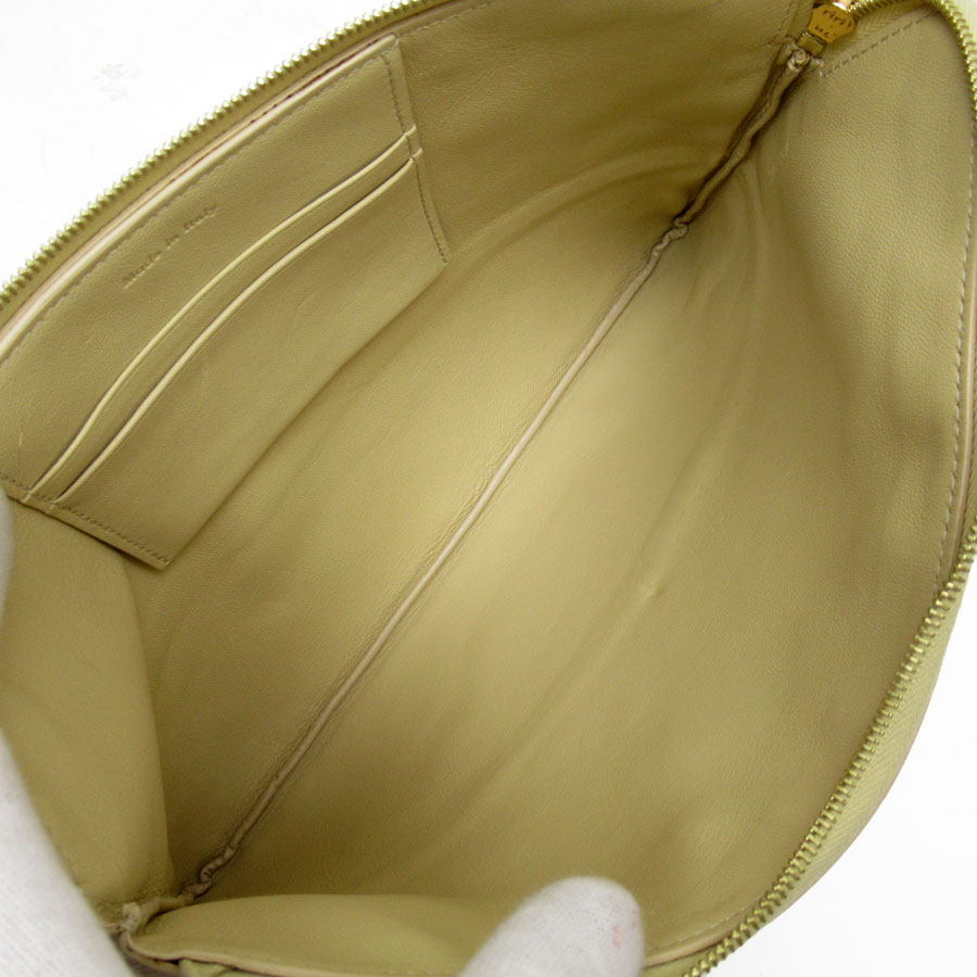 セリーヌ CELINE クラッチバッグ レザー クリームブラウン ユニセックス t19216a セリーヌ CELINE クラッチバッグ レザー クリームブラウン ユニセックス t19216a