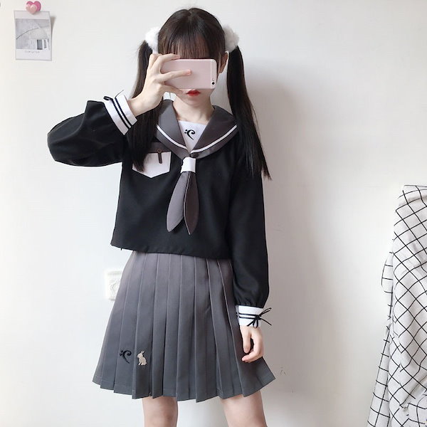 Qoo10] jk制服スカート日本系セーラー服学園風制