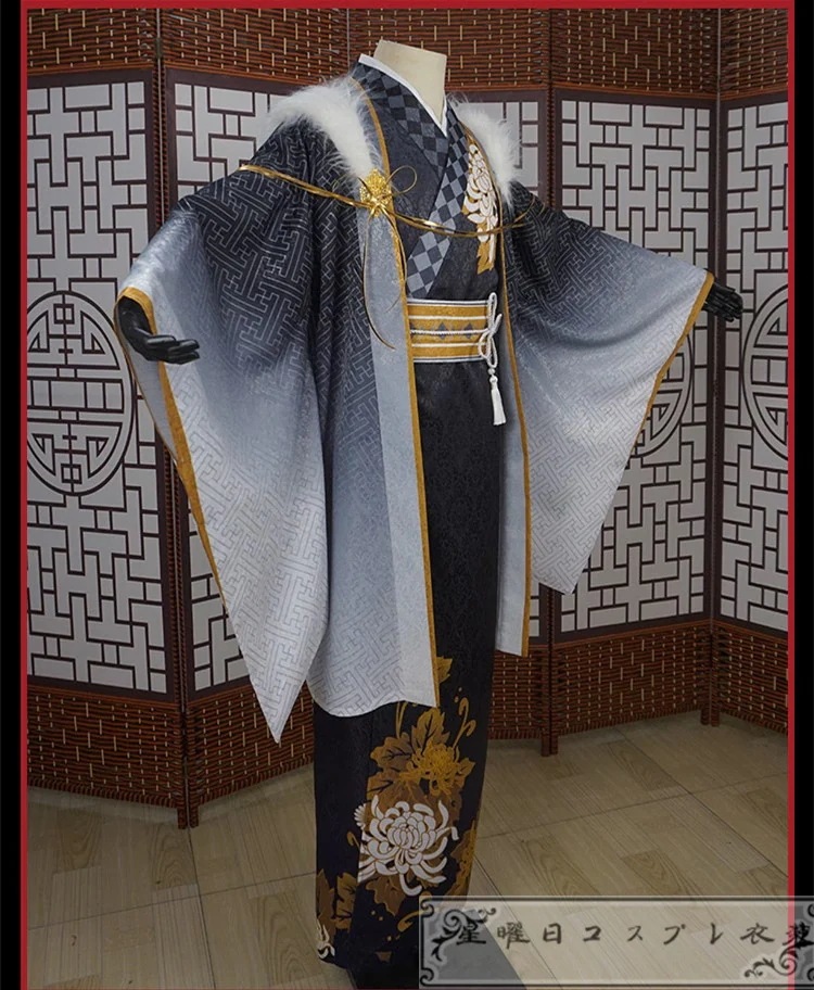 オフラインゲーム 文豪ストレイドッグス 迷ヰ犬怪奇譚 太宰治 和服　コスプレ衣装 　コスチューム ハロウィン