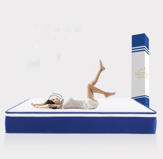 独立袋スプリングマットレススポンジクッション家庭用 ホテル　商業用ダブルブルーボックス圧縮ロールパックシモンズマットレス