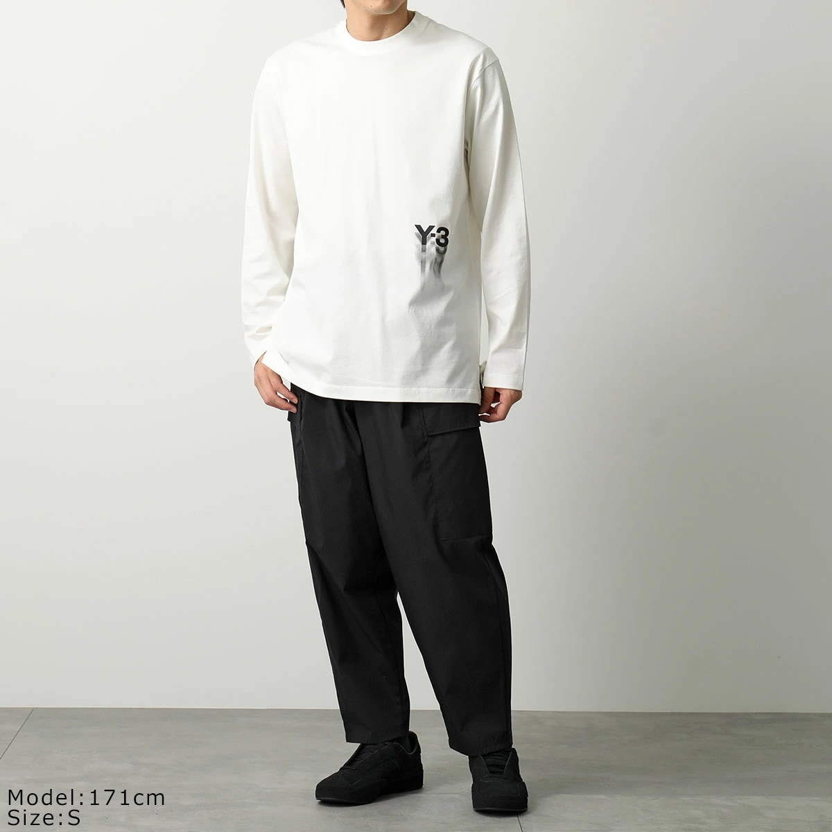 関税・送料込   Y-3 U GFX LS Tシャツホワイト 長袖Tシャツ U GFX LS TEE Y-3│Y-3 ワイスリー