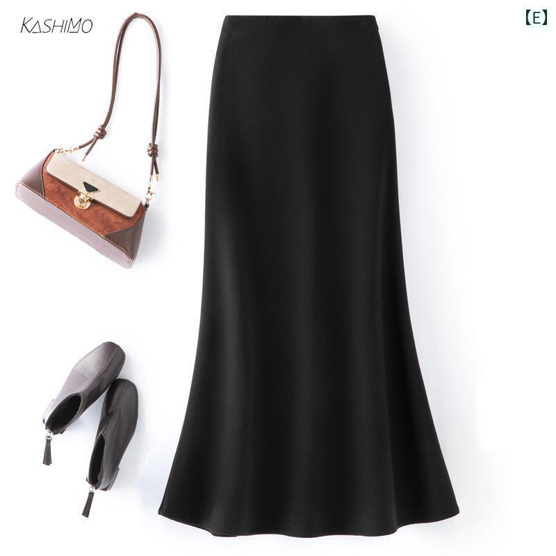 レディース スカート ハイウエスト 高級 ブラック スーツ スカート 女性用 2025 春秋 ハイウエスト aライン ミドル 丈 スリムフィット スリミング レディース スカート ハイウエスト 高級 ブラック スーツ スカート 女性用 2025 春秋 ハイウエスト aライン ミドル 丈 スリムフィット スリミング