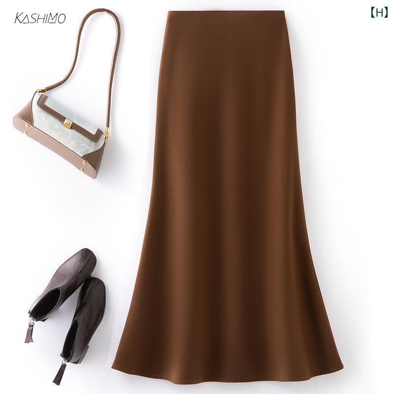 レディース スカート ハイウエスト 高級 ブラック スーツ スカート 女性用 2025 春秋 ハイウエスト aライン ミドル 丈 スリムフィット スリミング レディース スカート ハイウエスト 高級 ブラック スーツ スカート 女性用 2025 春秋 ハイウエスト aライン ミドル 丈 スリムフィット スリミング