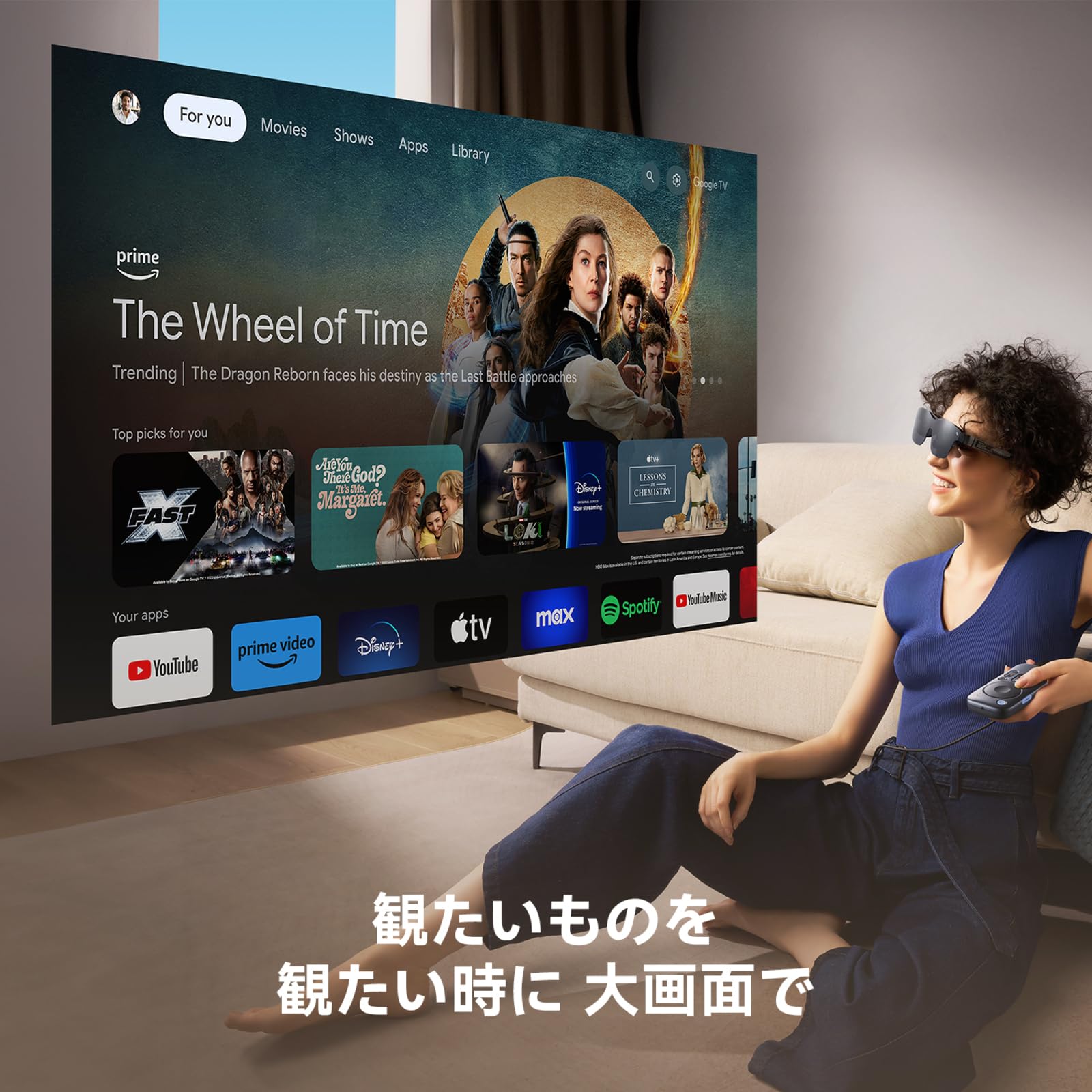 RayNeo Pocket TV ストリーミングメディアプレイヤー HD対応 Prime VideoYouTubeディズニープラス U-NEXTHuluTVerNHK＋など認定ポータブル GTV デバ