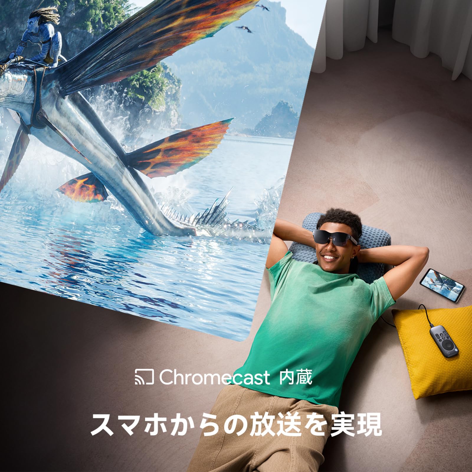 RayNeo Pocket TV ストリーミングメディアプレイヤー HD対応 Prime VideoYouTubeディズニープラス U-NEXTHuluTVerNHK＋など認定ポータブル GTV デバ