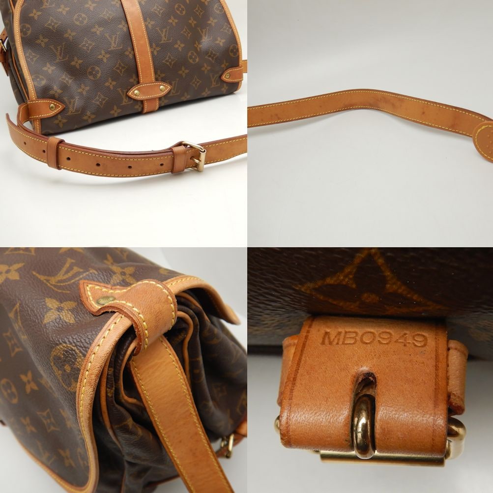 モノグラム ソミュール35 M42254 ショルダーバッグ ブラウン/251476【中古】