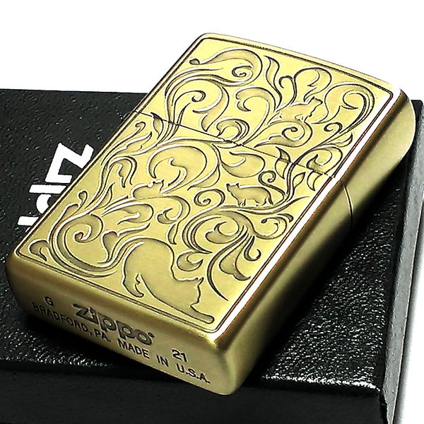 Qoo10] ジッポー ZIPPO ライター 可愛い ねこ アラ