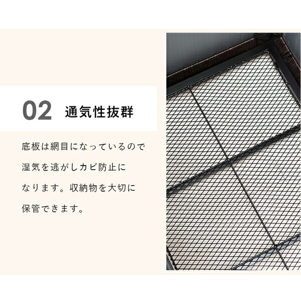 収納庫 約幅122x奥行56x高さ60cm ダークブラウン 組立品 キャスター付き