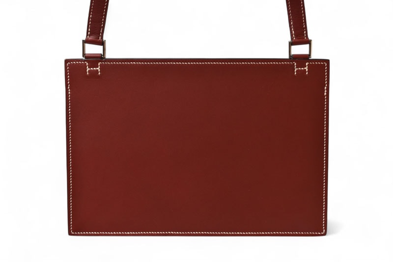 バッグ ヴァランタン ボックスカーフ ルージュアッシュ シルバー金具 E:2001年【中古】 バッグ ヴァランタン ボックスカーフ ルージュアッシュ シルバー金具 E:2001年【中古】