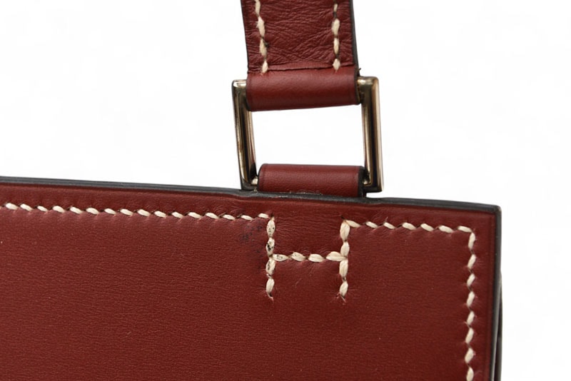 バッグ ヴァランタン ボックスカーフ ルージュアッシュ シルバー金具 E:2001年【中古】 バッグ ヴァランタン ボックスカーフ ルージュアッシュ シルバー金具 E:2001年【中古】