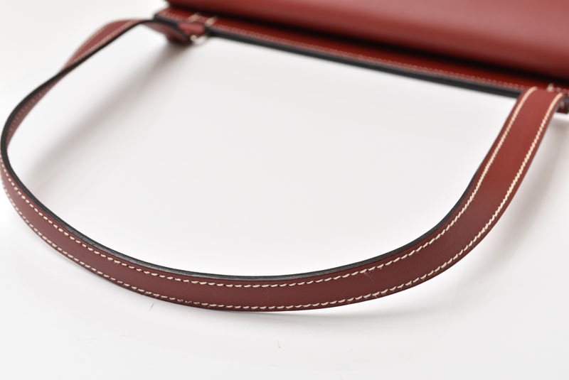 バッグ ヴァランタン ボックスカーフ ルージュアッシュ シルバー金具 E:2001年【中古】 バッグ ヴァランタン ボックスカーフ ルージュアッシュ シルバー金具 E:2001年【中古】