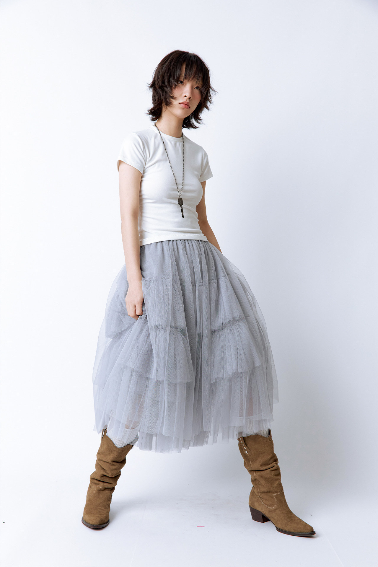 ROUGHNECK Volume Tulle Skirt ROUGHNECK Volume Tulle Skirt