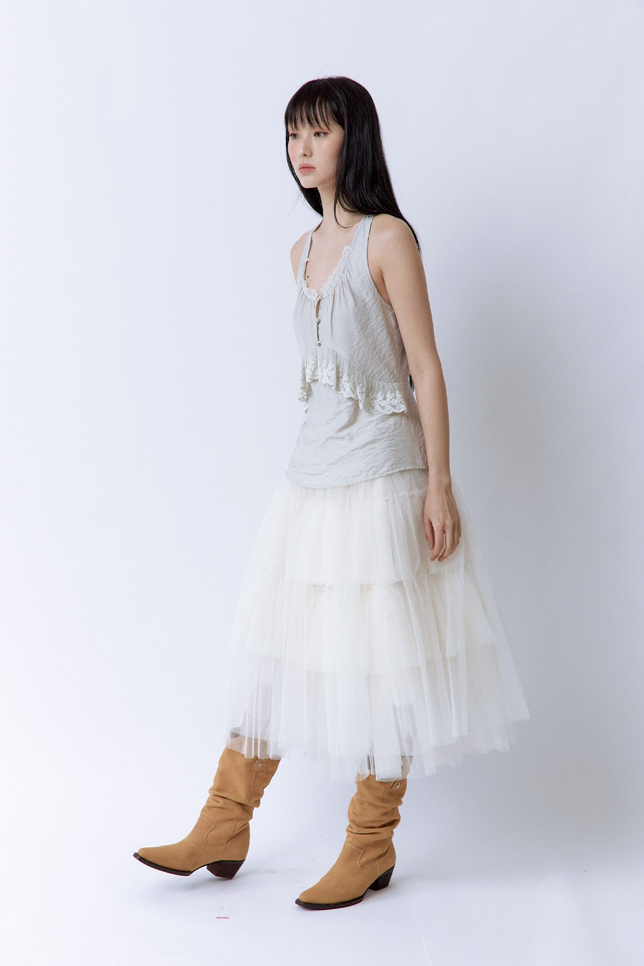 ROUGHNECK Volume Tulle Skirt ROUGHNECK Volume Tulle Skirt
