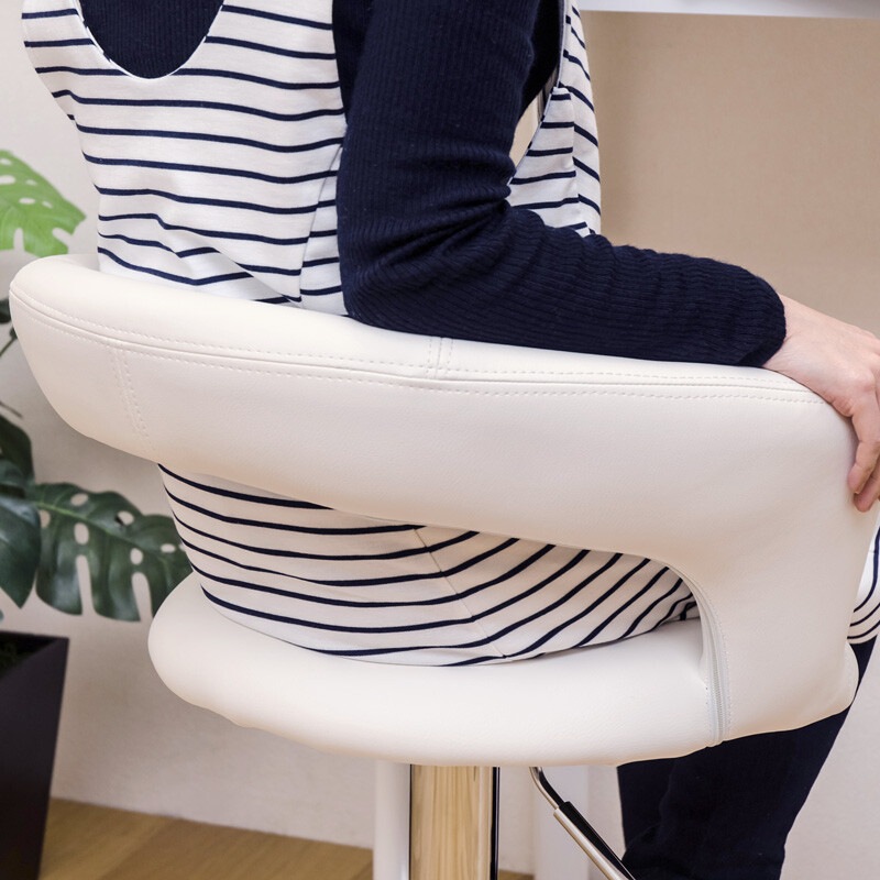 カウンターチェア ハイチェア バースツール バーチェア レザー シート回転 クロムメッキ 椅子 チェア いす イス 座面高435-580mm カウンターチェア ハイチェア バースツール バーチェア レザー シート回転 クロムメッキ 椅子 チェア いす イス 座面高435-580mm