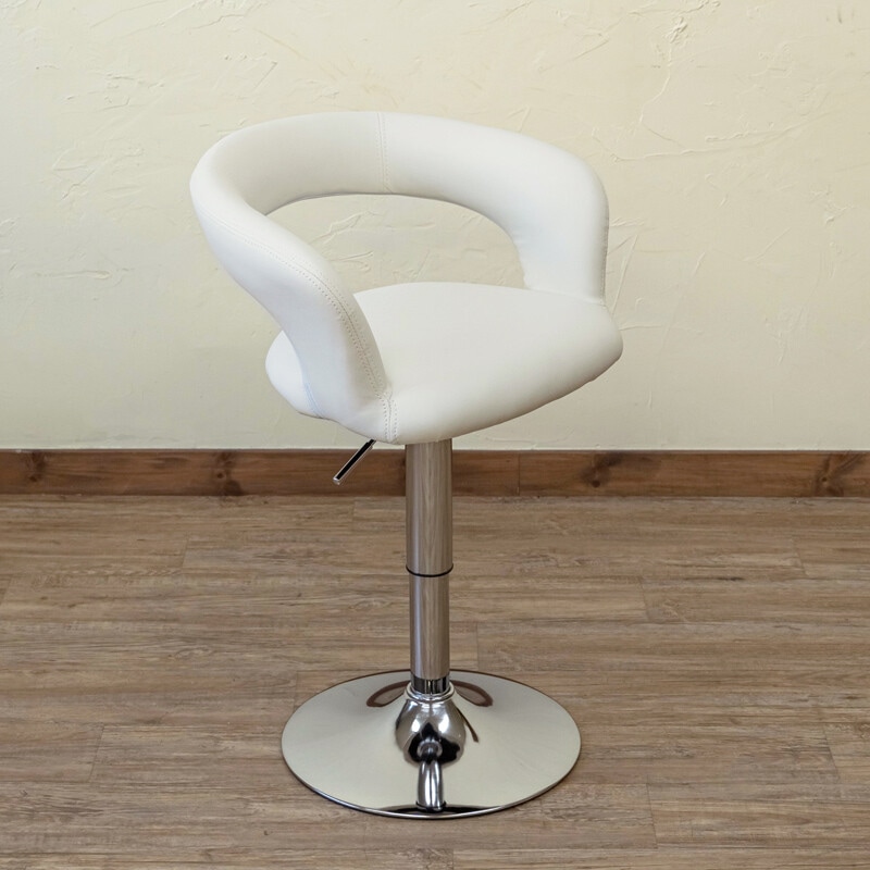 カウンターチェア ハイチェア バースツール バーチェア レザー シート回転 クロムメッキ 椅子 チェア いす イス 座面高435-580mm カウンターチェア ハイチェア バースツール バーチェア レザー シート回転 クロムメッキ 椅子 チェア いす イス 座面高435-580mm