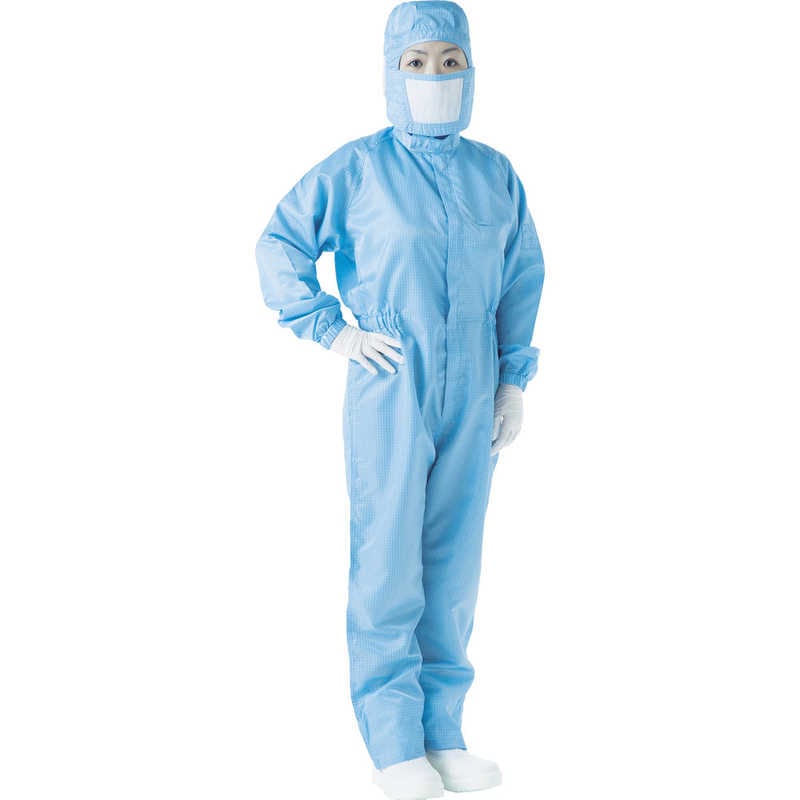 トラスコ中山 制電糸グリッド仕様フード付つなぎ服 ブルー 3L TCOGFB3L トラスコ中山 制電糸グリッド仕様フード付つなぎ服 ブルー 3L TCOGFB3L