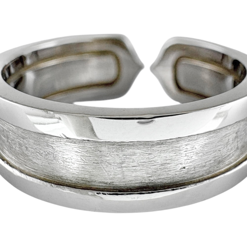カルティエ 2C リング 指輪 16号 18金 K18ホワイトゴールド CARTIER 中古 美品
