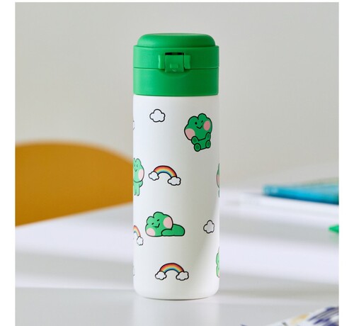 ラインフレンズ minini レニニ パターン ワンタッチ タンブラー (420ml)