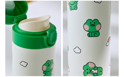 ラインフレンズ minini レニニ パターン ワンタッチ タンブラー (420ml)