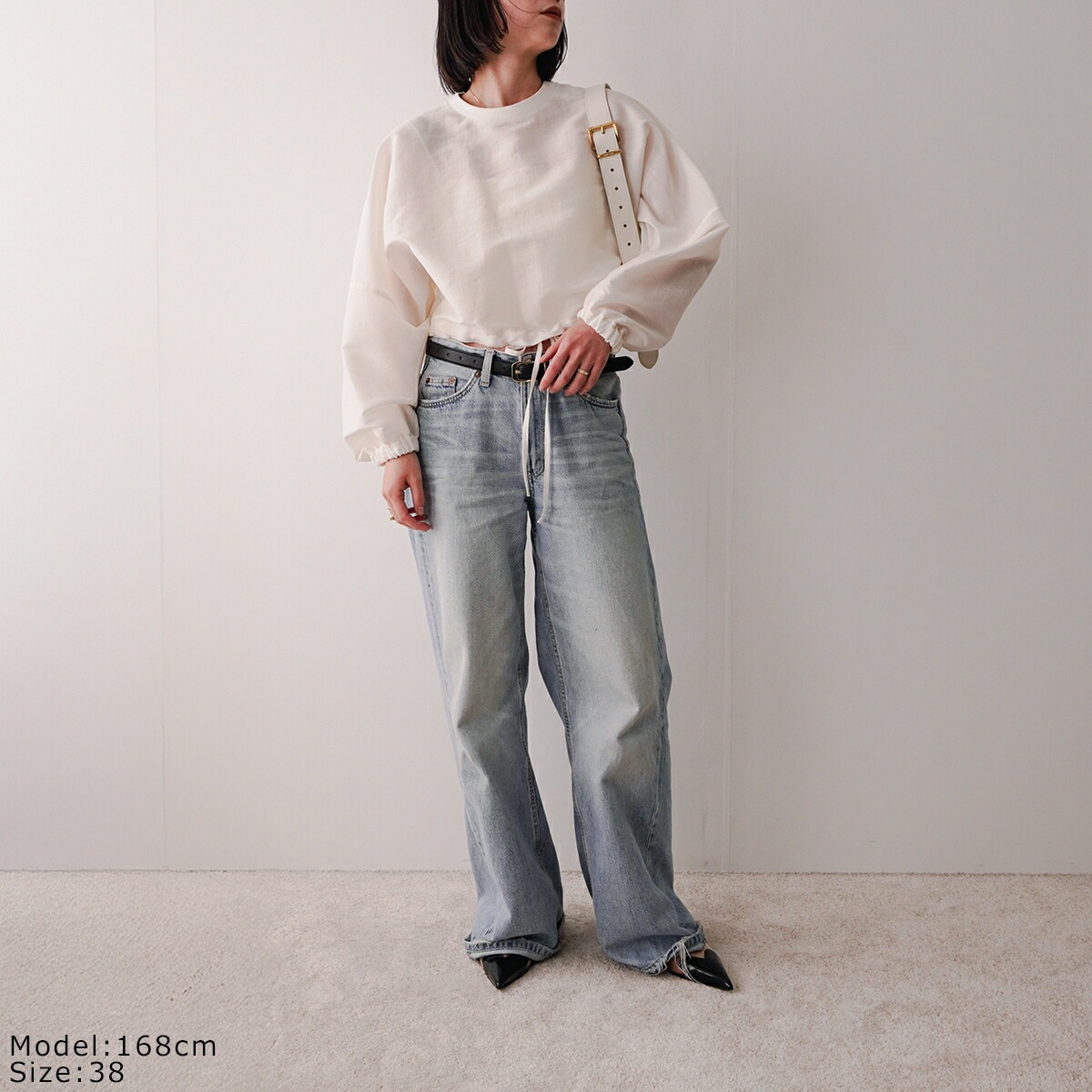 PASSIONE パシオーネ ブラウス 526952 レディース シアー ボリュームスリーブ 長袖 カラー2色 【mega】