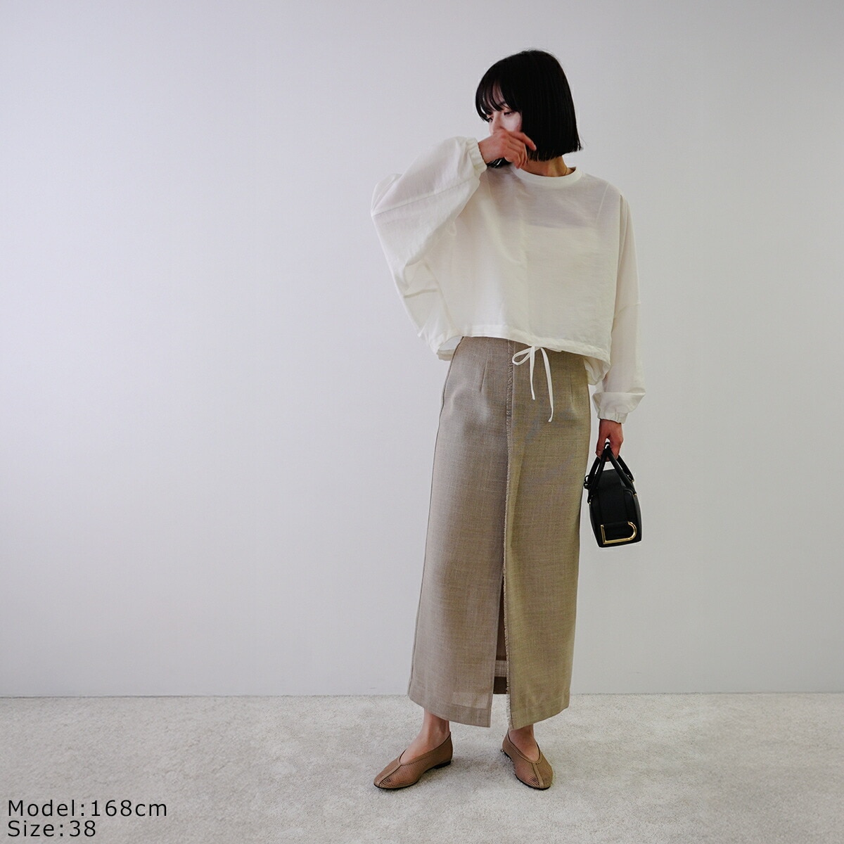 PASSIONE パシオーネ ブラウス 526952 レディース シアー ボリュームスリーブ 長袖 カラー2色 【mega】