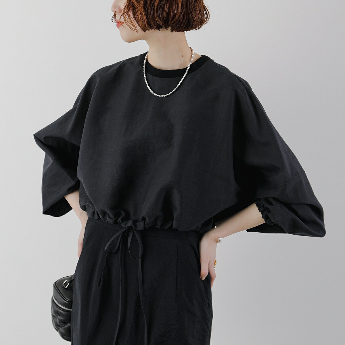 PASSIONE パシオーネ ブラウス 526952 レディース シアー ボリュームスリーブ 長袖 カラー2色 【mega】