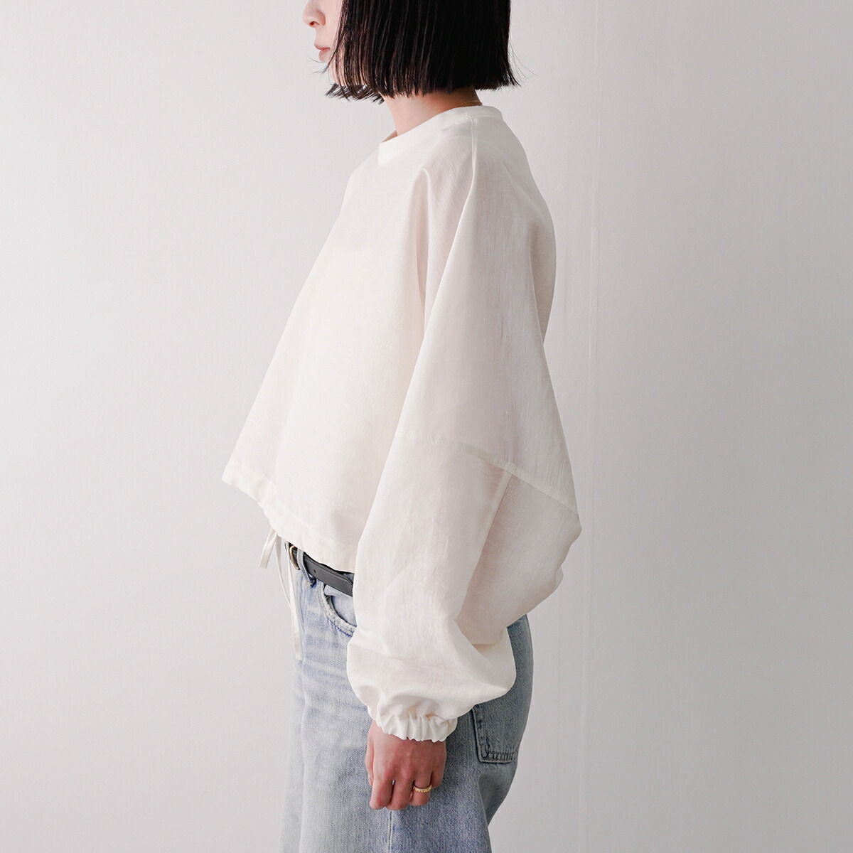 PASSIONE パシオーネ ブラウス 526952 レディース シアー ボリュームスリーブ 長袖 カラー2色 【mega】