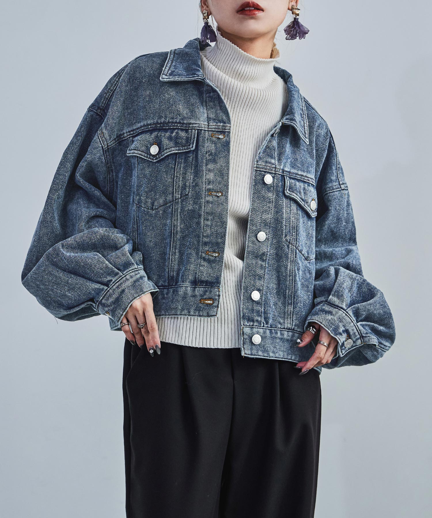 デニムショートジャケット アウター ブルゾン ジャケット デニム ショート丈 クロップド丈 デニムジャケット ドロップショルダー レディース ライトアウター トップス ジージャン 大人カジュアル デニムショートジャケット アウター ブルゾン ジャケット デニム ショート丈 クロップド丈 デニムジャケット ドロップショルダー レディース ライトアウター トップス ジージャン 大人カジュアル