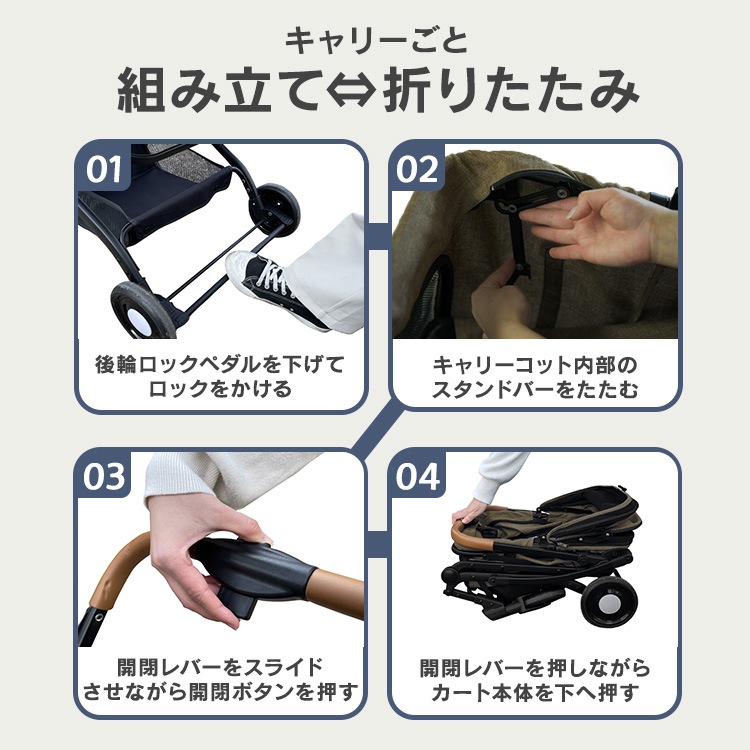 新商品！ 犬 カート 2way ペットカート 分離式 フルオープン 4輪 多頭 小型犬 中型犬 キャリー バスケット ペットバギー ドッグカート 折り畳み犬 おしゃれ 多頭飼い撥水生地 自立式 コ