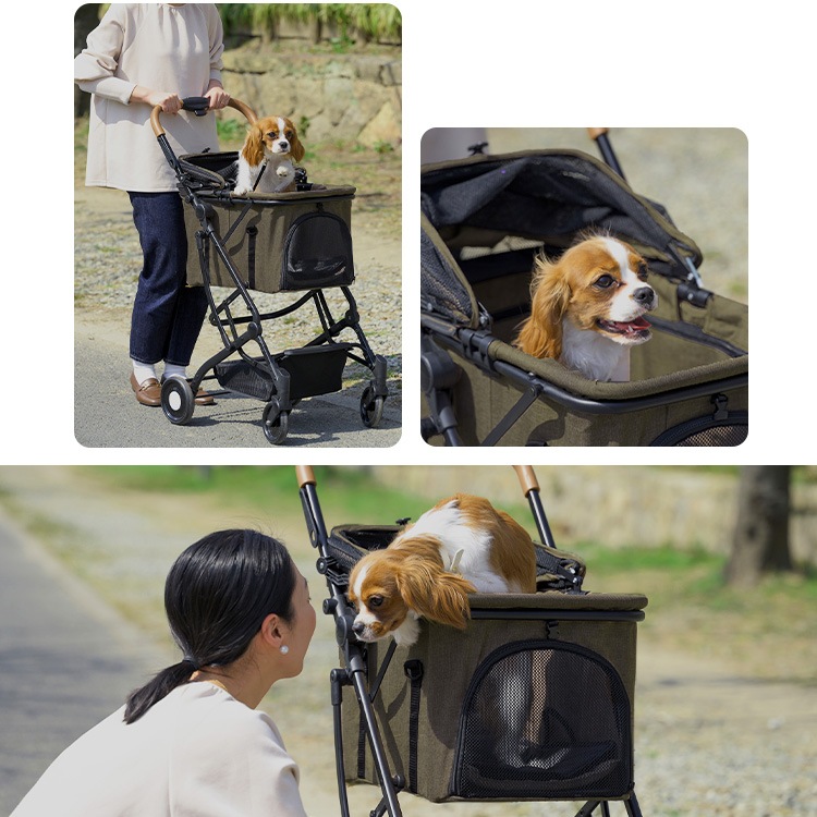 新商品！ 犬 カート 2way ペットカート 分離式 フルオープン 4輪 多頭 小型犬 中型犬 キャリー バスケット ペットバギー ドッグカート 折り畳み犬 おしゃれ 多頭飼い撥水生地 自立式 コ
