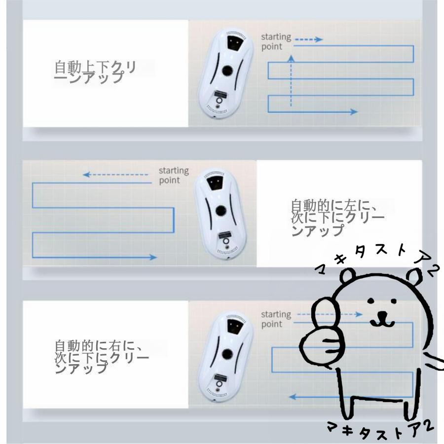 窓拭きロボット強力吸引 インテリジェント対応 回転式 水拭き 乾拭き 窓掃除 ロボット掃除機 真空吸着 落下防止 窓ガラス掃除 高層 屋内屋外 リモコン付き