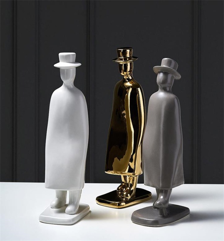 INSスタイル リビングルーム 酒箱置物 彫刻 ソフト置物 上品映え おしゃれな 北欧スタイル キャラクター歩き置物 モデルルーム置物 オフィス置物