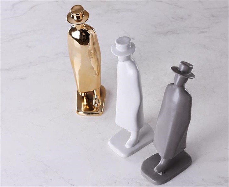 INSスタイル リビングルーム 酒箱置物 彫刻 ソフト置物 上品映え おしゃれな 北欧スタイル キャラクター歩き置物 モデルルーム置物 オフィス置物