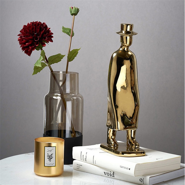 INSスタイル リビングルーム 酒箱置物 彫刻 ソフト置物 上品映え おしゃれな 北欧スタイル キャラクター歩き置物 モデルルーム置物 オフィス置物